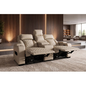 HOLLYWOOD elektromos mozi fotel 2 személyes - beige