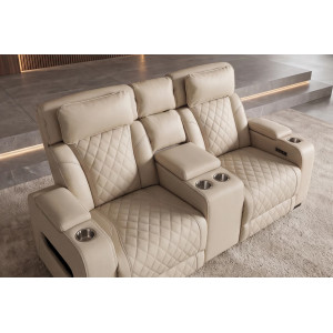 HOLLYWOOD elektromos mozi fotel 2 személyes - beige