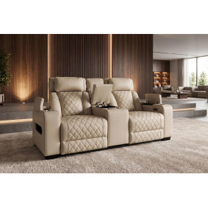 HOLLYWOOD elektromos mozi fotel 2 személyes - beige
