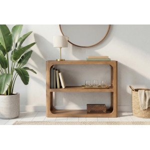 SAHARA tömör mangófa konzolasztal - 90cm