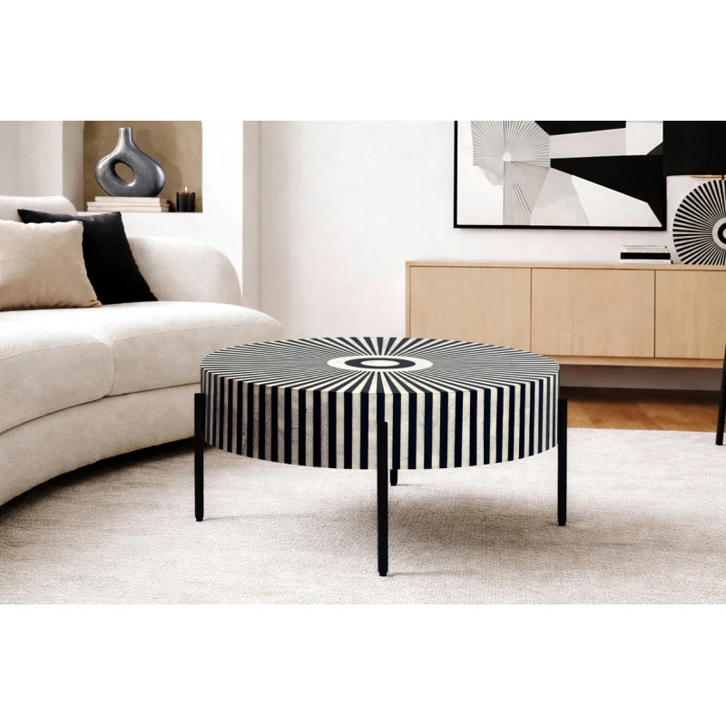 BONE HARMONY exkluzív dohányzóasztal - 65cm
