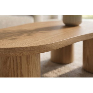 ORGANICO modern dohányzóasztal - 130cm - tölgy