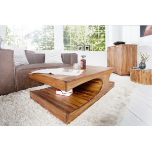 GOA tömör rózsafa dohányzóasztal - 105cm