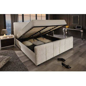 PRESTIGE modern boucle ágykeret - beige - 160x200cm