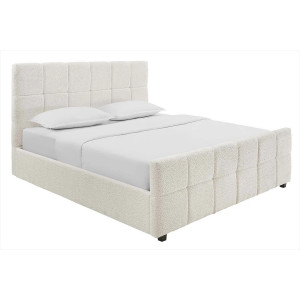 PRESTIGE modern boucle ágykeret - beige - 160x200cm