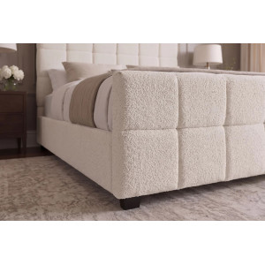 PRESTIGE modern boucle ágykeret - beige - 160x200cm