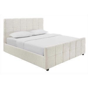 PRESTIGE modern boucle ágykeret - beige - 160x200cm