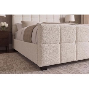 PRESTIGE modern boucle ágykeret - beige - 160x200cm