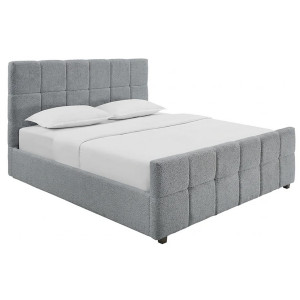 PRESTIGE modern boucle ágykeret -  180x200cm - szürke