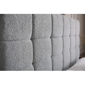 PRESTIGE modern boucle ágykeret -  180x200cm - szürke
