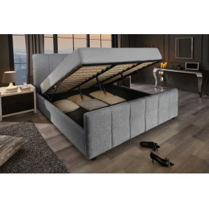 PRESTIGE modern boucle ágykeret -  180x200cm - szürke