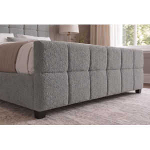 PRESTIGE modern boucle ágykeret -  180x200cm - szürke