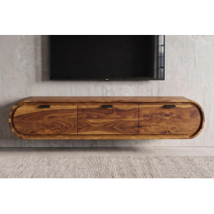 ORGANIC  tömör rózsafa fali TV-szekrény - 160cm