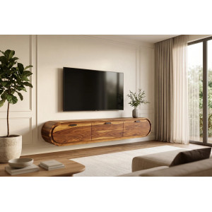 ORGANIC  tömör rózsafa fali TV-szekrény - 160cm