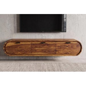 ORGANIC  tömör rózsafa fali TV-szekrény - 160cm