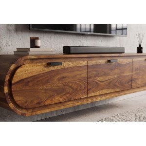 ORGANIC  tömör rózsafa fali TV-szekrény - 160cm