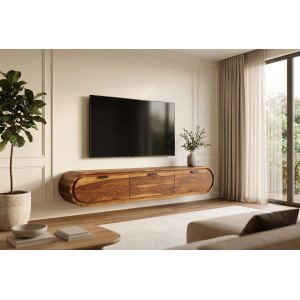 ORGANIC  tömör rózsafa fali TV-szekrény - 160cm