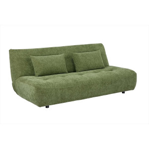 ELYPSE modern zsenília kanapéágy - 200cm - zöld