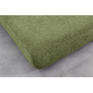 ELYPSE modern zsenília kanapéágy - 200cm - zöld