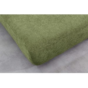 ELYPSE modern zsenília kanapéágy - 200cm - zöld