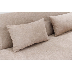 ELYPSE modern zsenília kanapéágy - 200cm - beige