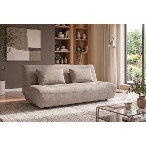 ELYPSE modern zsenília kanapéágy - 200cm - beige INVICTA