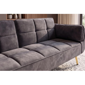 BOUTIQUE elegáns bársony kanapéágy - 215cm