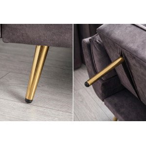 BOUTIQUE elegáns bársony kanapéágy - 215cm