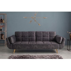 BOUTIQUE elegáns bársony kanapéágy - 215cm