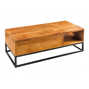 MAKASSAR FUNCTION modern mangófa dohányzóasztal - 110cm