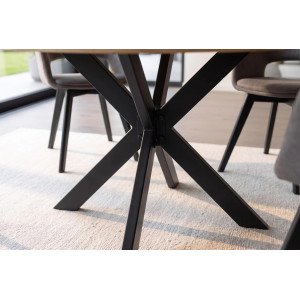 INFINITY HOME modern kerek mangófa étkezőasztal - 120cm
