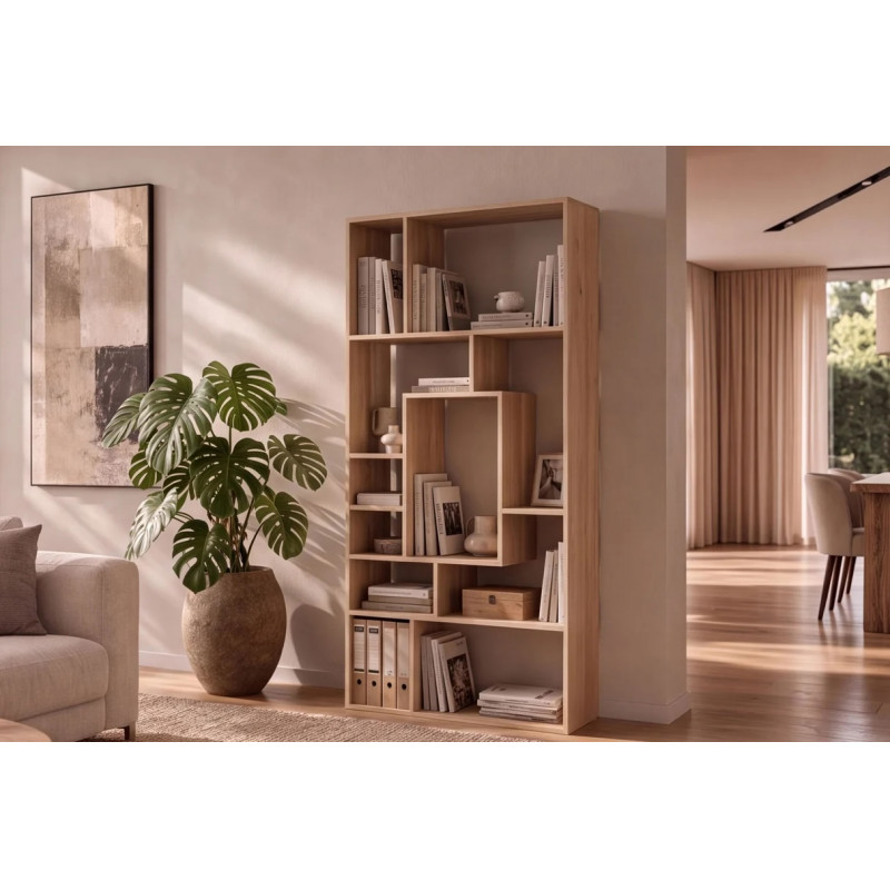 MAKASSAR modern mangófa polc / térelválasztó - 180cm