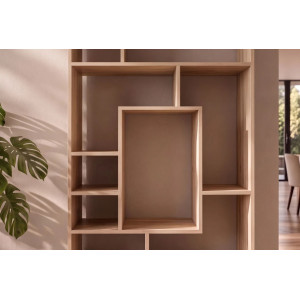 MAKASSAR modern mangófa polc / térelválasztó - 180cm