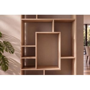 MAKASSAR modern mangófa polc / térelválasztó - 180cm