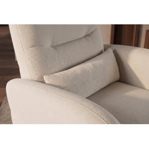 PRIORITY modern elektromos relaxfotel USB csatlakozóval - beige