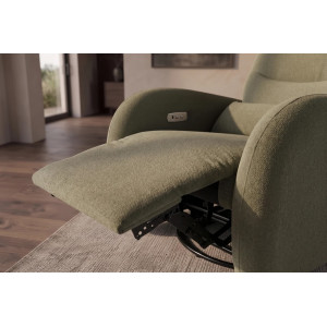 PRIORITY modern elektromos relaxfotel USB csatlakozóval - zöld