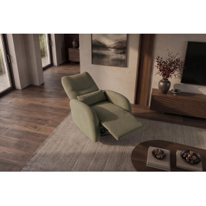 PRIORITY modern elektromos relaxfotel USB csatlakozóval - zöld