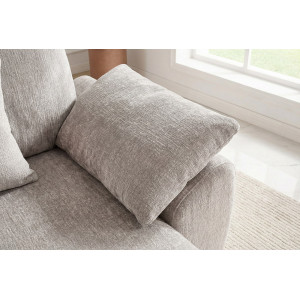 SOHO modern zsenília kanapé - 260cm - beige