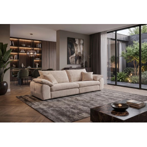 SOHO modern zsenília kanapé - 260cm - beige