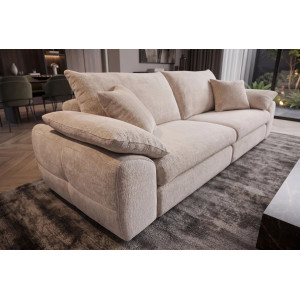 SOHO modern zsenília kanapé - 260cm - beige