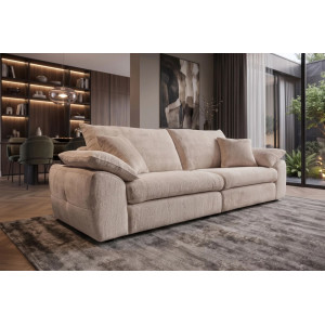 SOHO modern zsenília kanapé - 260cm - beige INVICTA