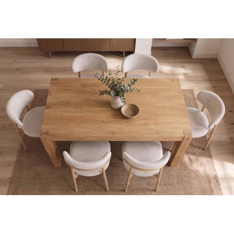 MAKASSAR modern mangófa étkezőasztal - 160cm