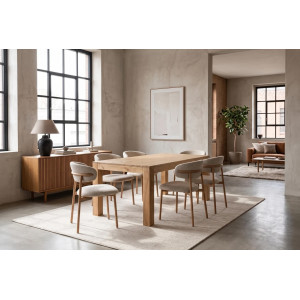 MAKASSAR modern mangófa étkezőasztal - 160cm