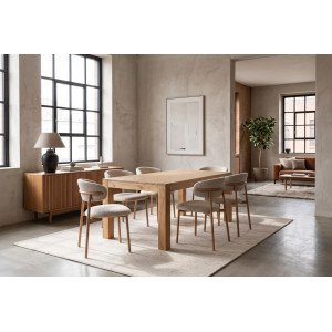 MAKASSAR modern mangófa étkezőasztal - 160cm