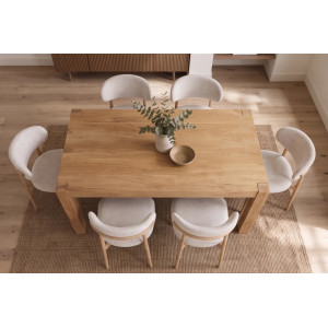 MAKASSAR modern mangófa étkezőasztal - 160cm Étkezőasztalok