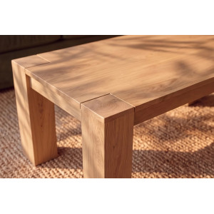 MAKASSAR modern mangófa dohányzóasztal - 100cm