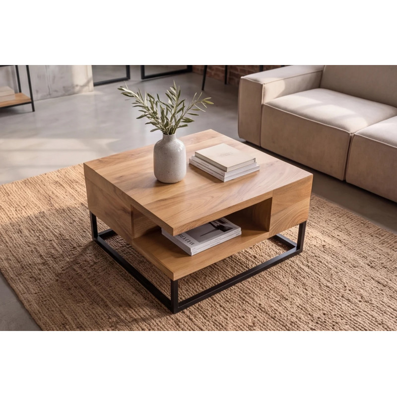 GIANT modern mangófa dohányzóasztal - 60cm