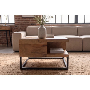 GIANT modern mangófa dohányzóasztal - 60cm