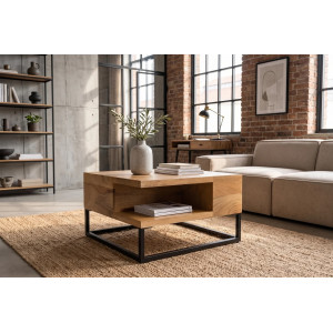 GIANT modern mangófa dohányzóasztal - 60cm