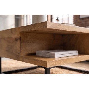 GIANT modern mangófa dohányzóasztal - 60cm